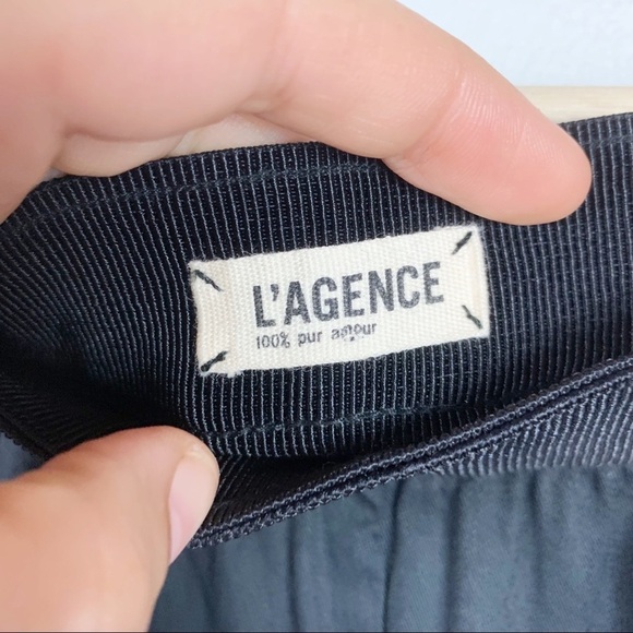 L'AGENCE Tuxedo Stripe Elastic Waist Pull On Joggers Pants Slim Leg Pockets XS - Picture 6 of 12